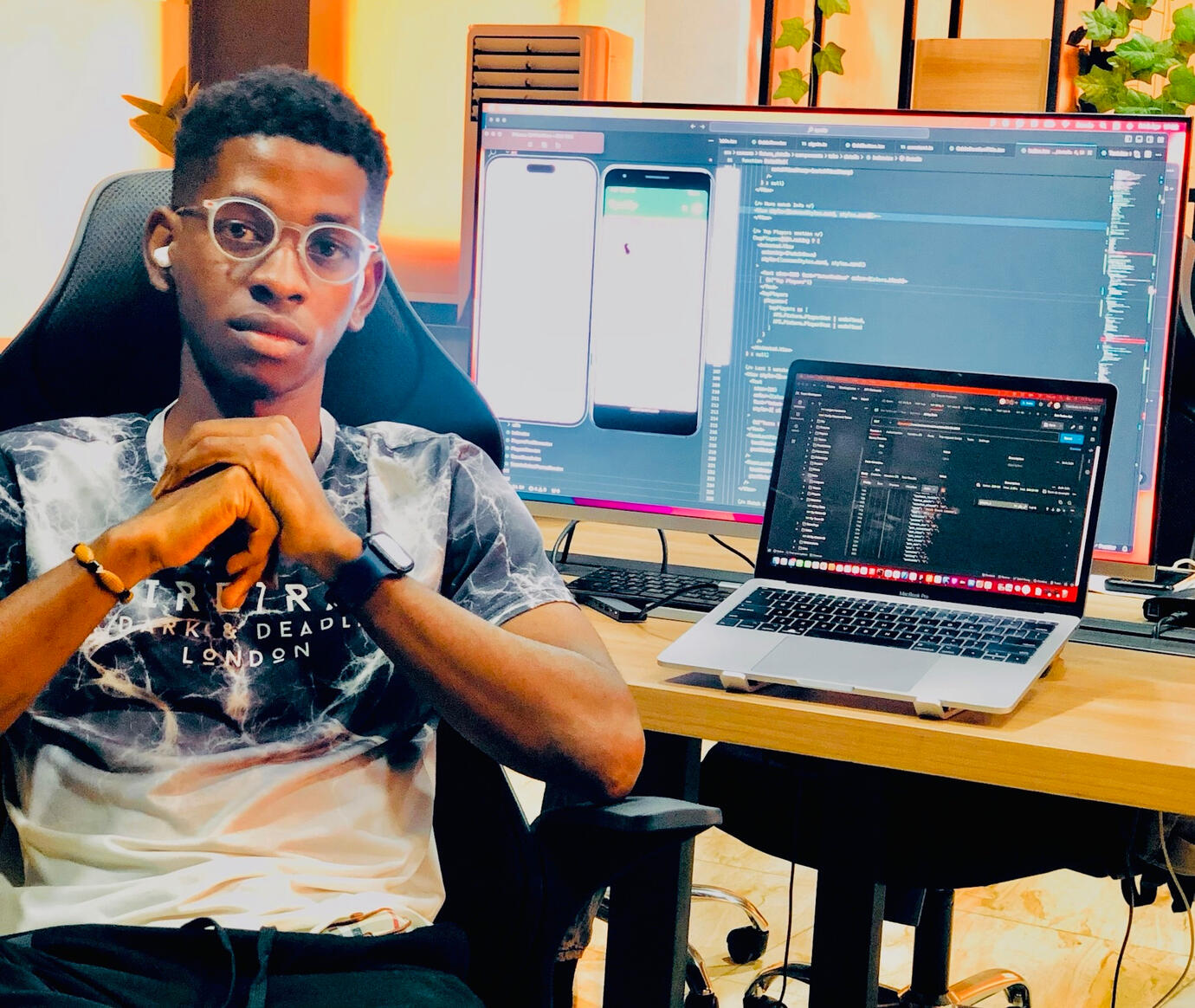Devvie on Work Desk